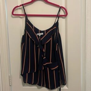 Navy striped tank